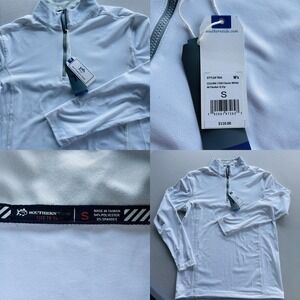 Southern Tide T3 Quarter Zip Pullover Classic White Men's‎ S NWT $110